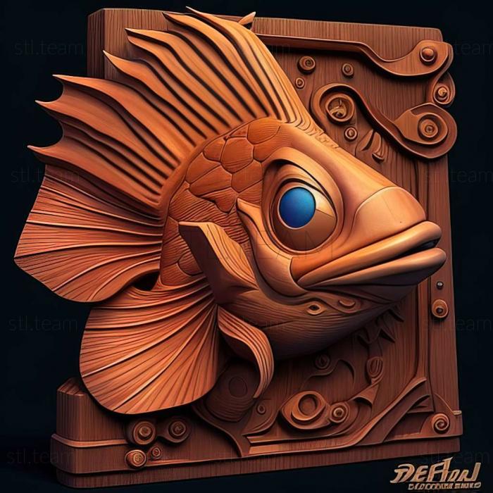 3D модель Freddi Fish (STL)